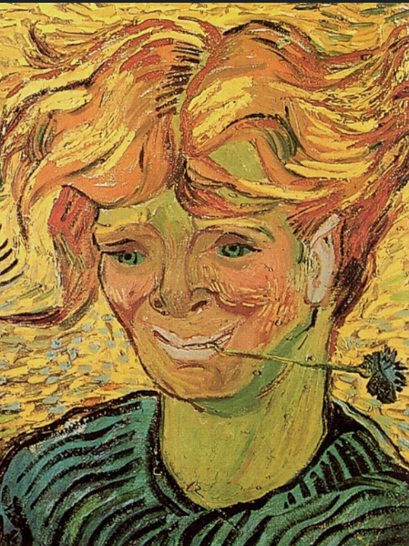 Young Man with a Cornflower - 1890